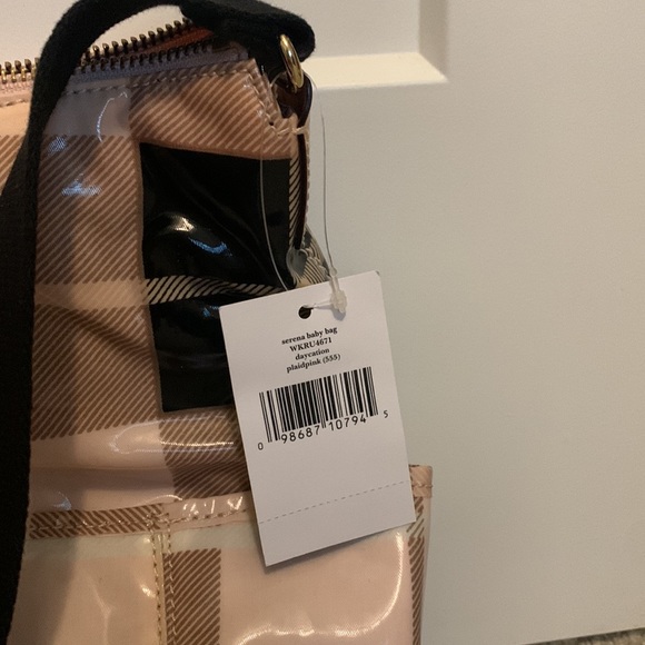 Kate Spade Daycation Serena Baby Bag-Pink Plaid - Picture 4 of 12